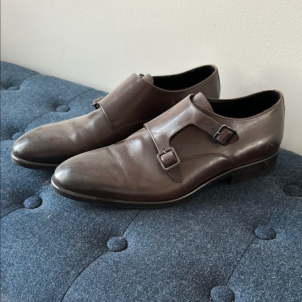 Reiss Brown Oxfords with Sleek Pointed Toe
